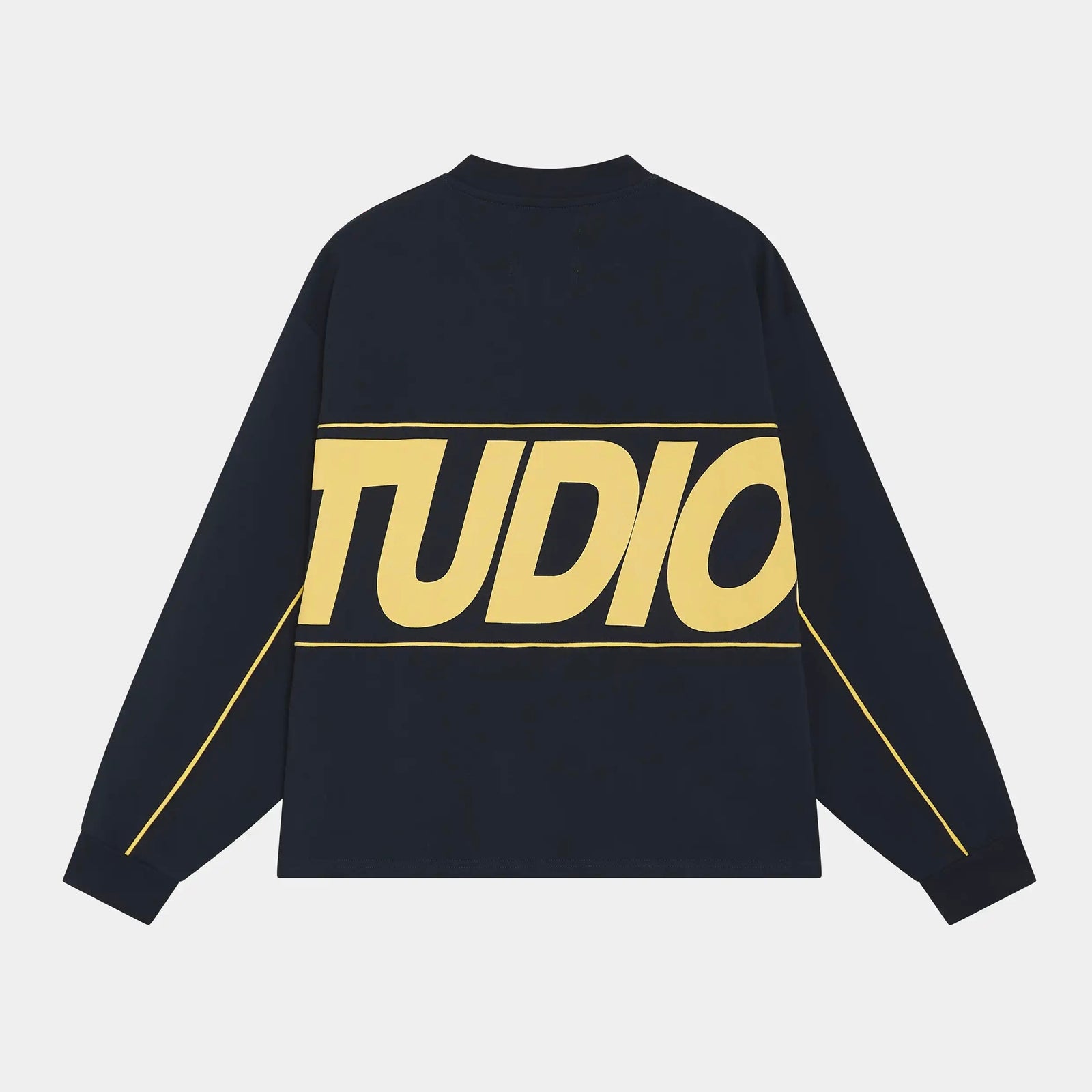 Polera Eme Studios Crossline Navy Long Sleeve