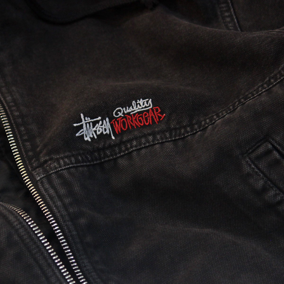 Chaqueta Stussy Work Jacket Insulated Canvas Black - XL