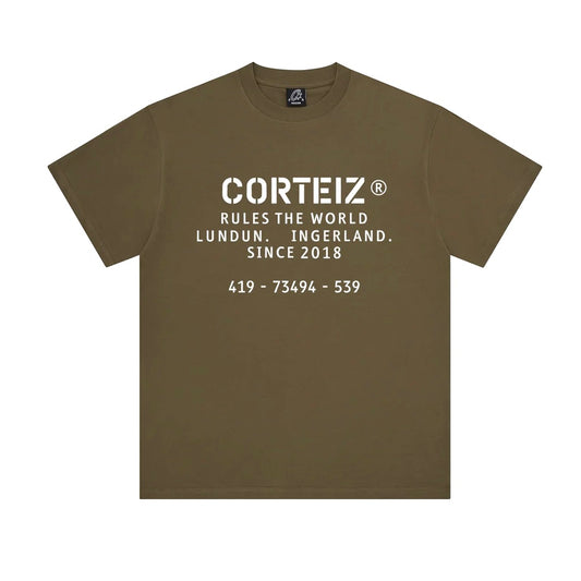 Polera Corteiz OG Stencil Tee Khaki
