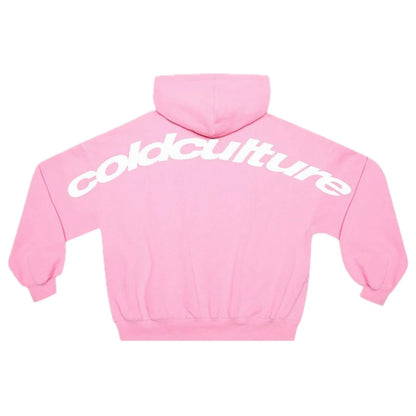 Poleron Cold Culture Cuved Hoodie Pink