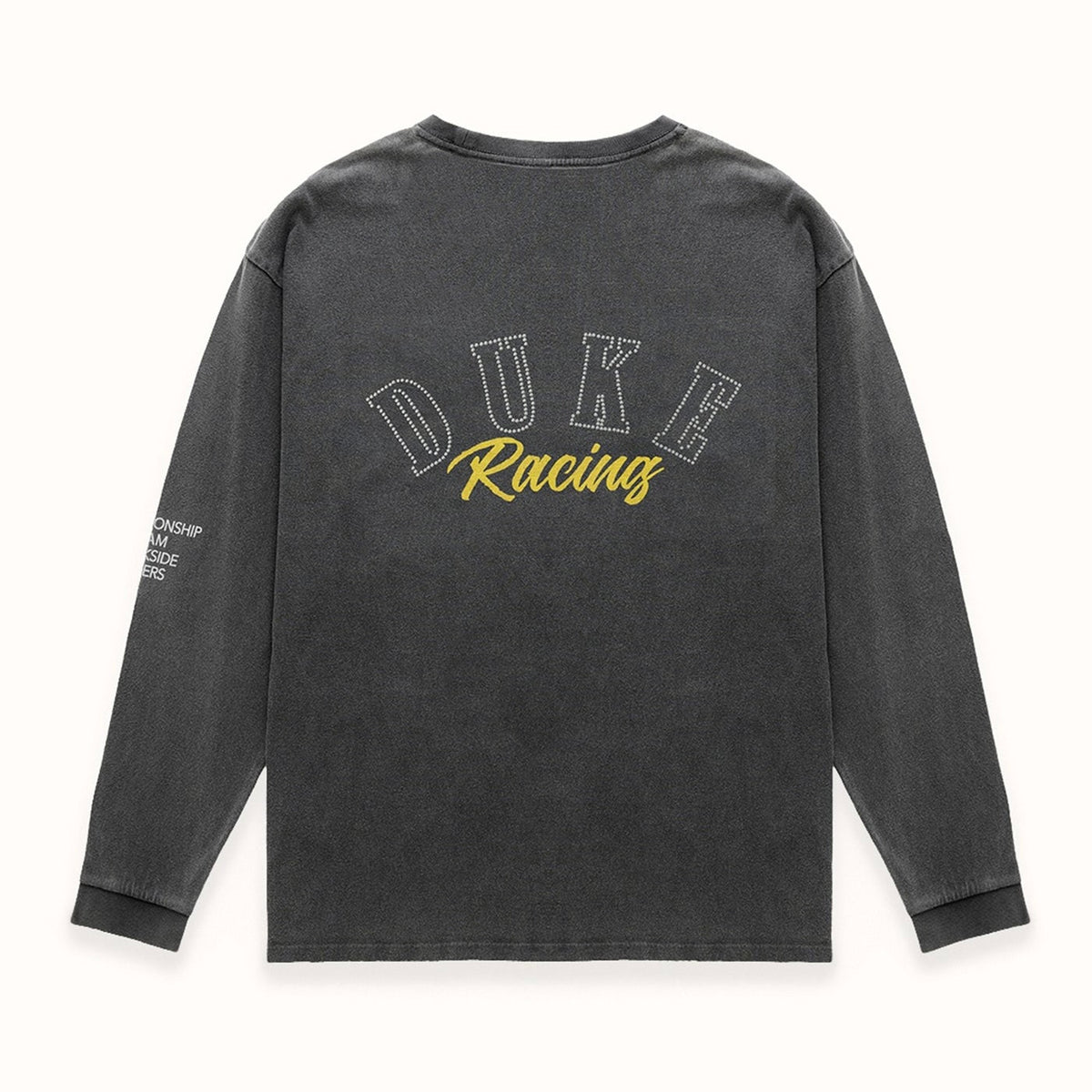 Polera Duke + Dexter DR4 Washed Black Track L/S Top