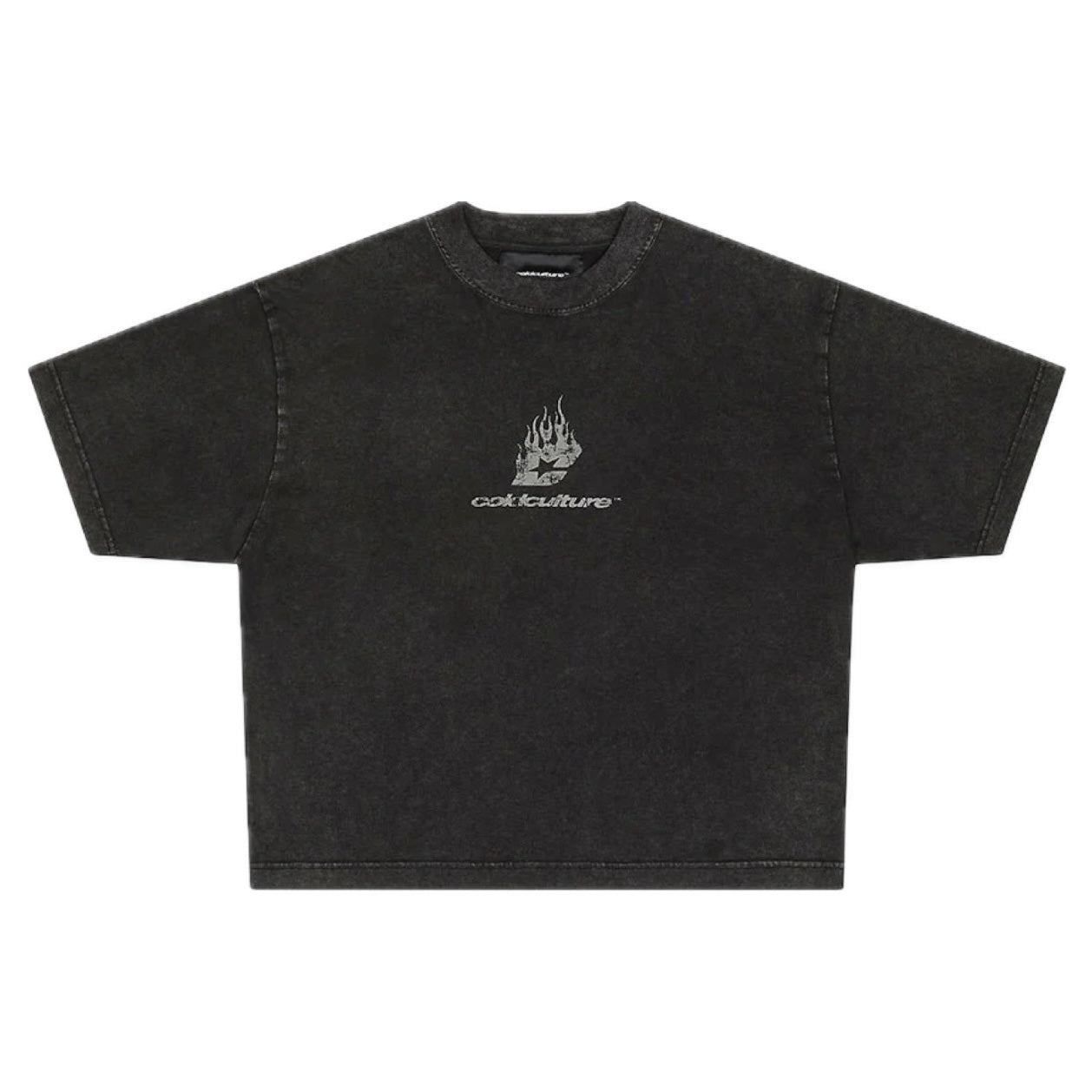 Polera Cold Culture Dark Flames Tee Black