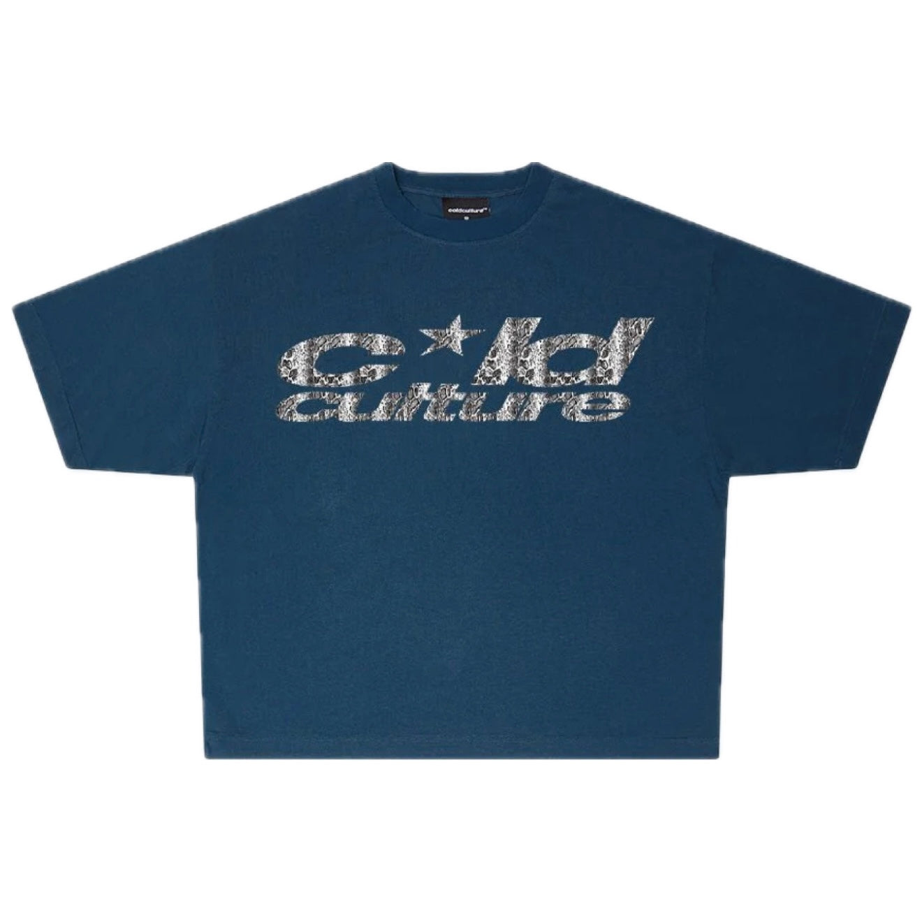 Polera Cold Culture Wild Camo Navy Blue
