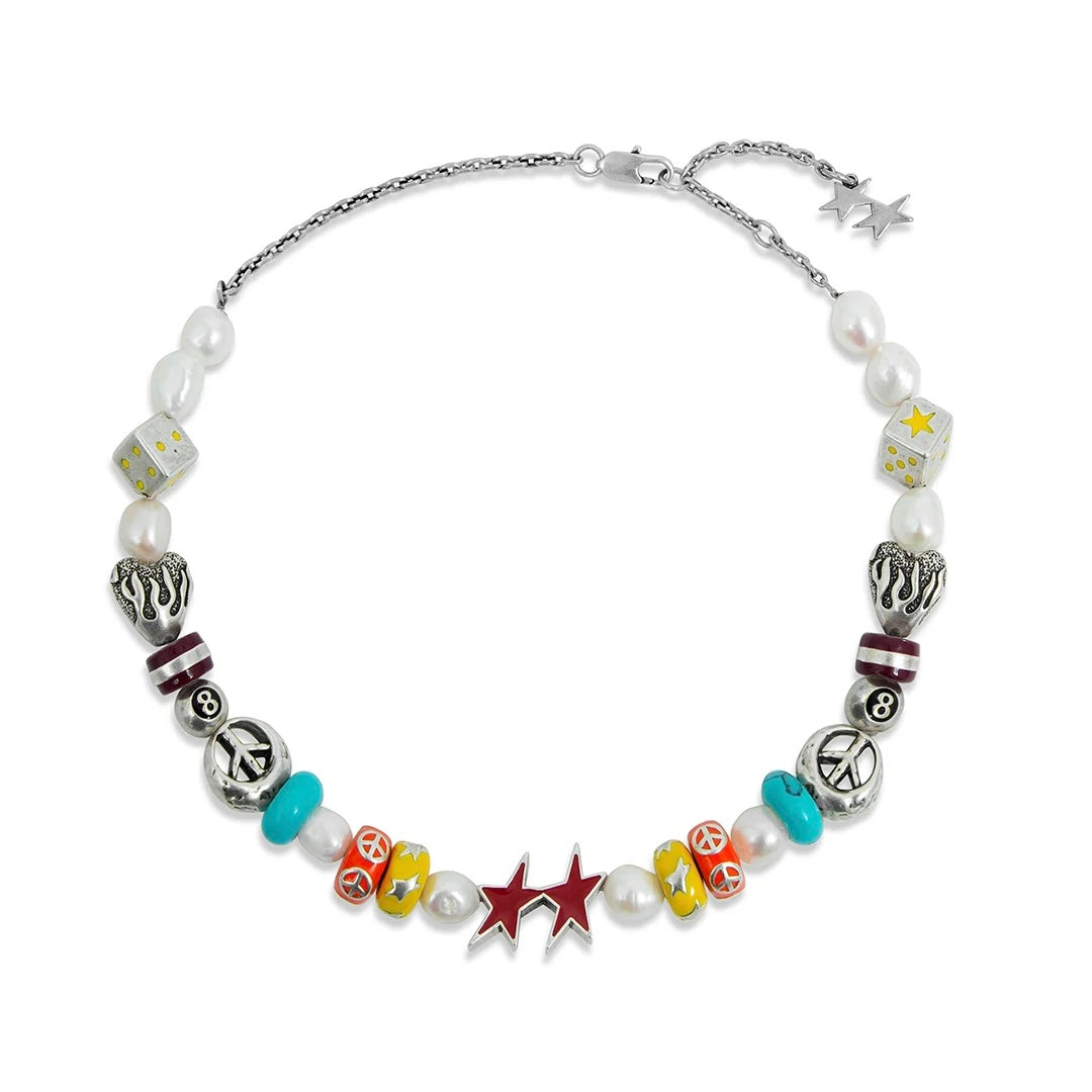 Collar Twojeys Beaded Signature Necklace