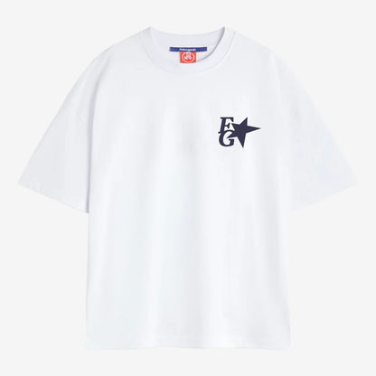 Polera Fake Gods Star Boxy Tee White