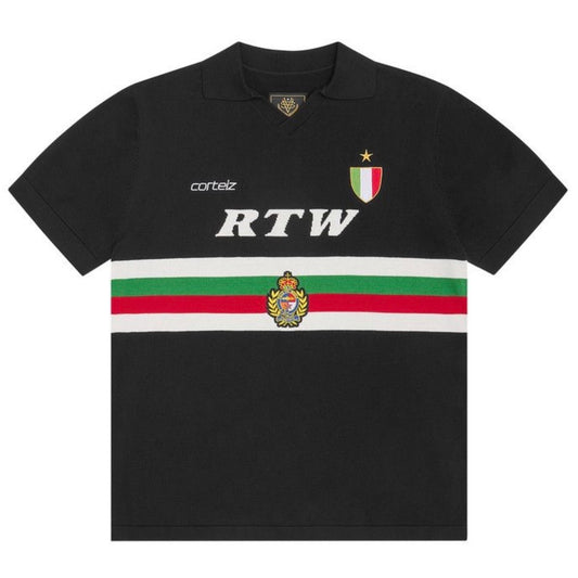 Polera Corteiz Serie A Knit Jersey Black