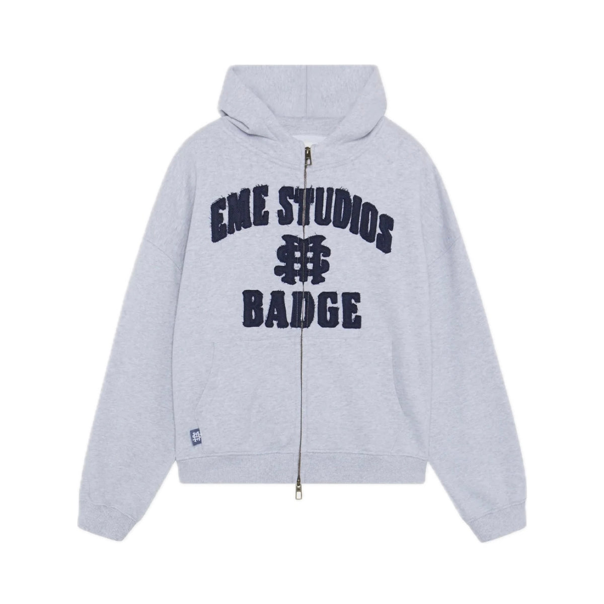 Poleron Eme Studios Badge Heather Grey Full Zip