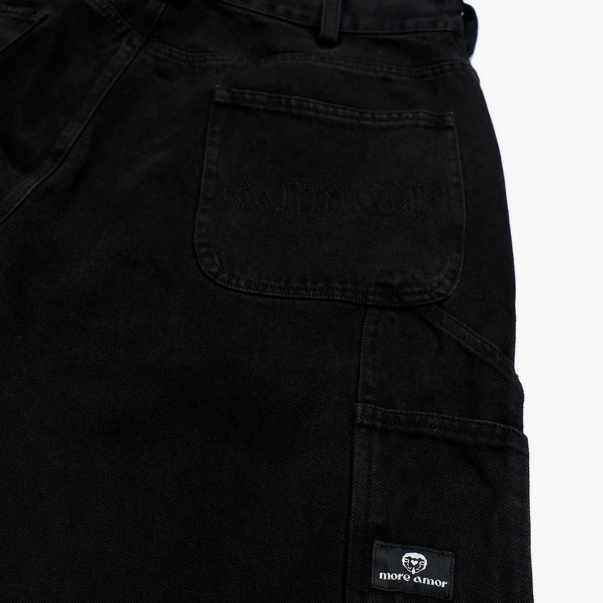 Pantalon More Amor Denim Carpenter Black