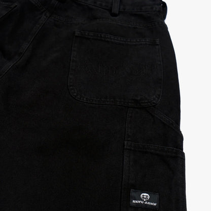 Pantalon More Amor Denim Carpenter Black