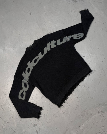 Sweater Cold Culture Cozy Curved Knitwear Black