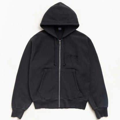 Poleron Stussy Beach Roots Zip Faded Black