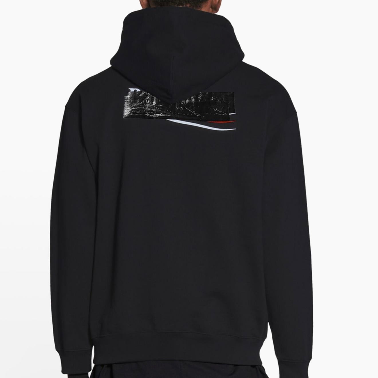 Poleron Balenciaga Gaffer Logo Hoodie Black