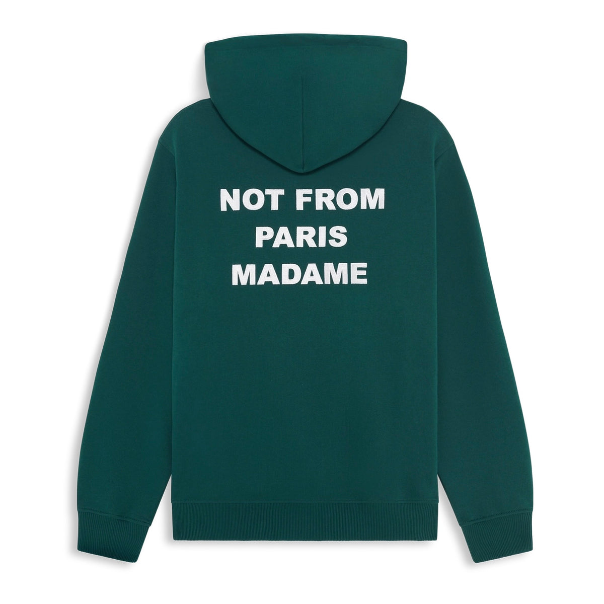 Poleron Drole de Monsieur “NFPM” Slogan Classique Dark Green