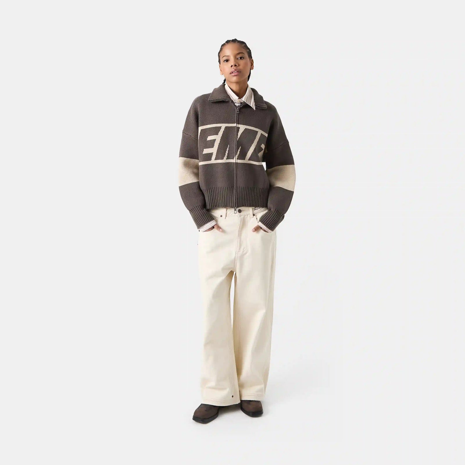 Sweater Eme Studios Thrill Falcon Zipper Knit