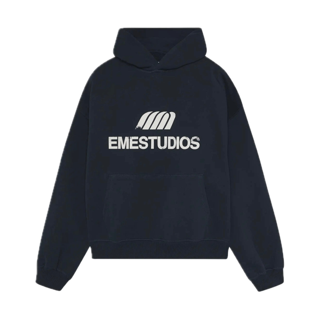 Poleron Eme Studios Brook Navy Oversized Hoodie
