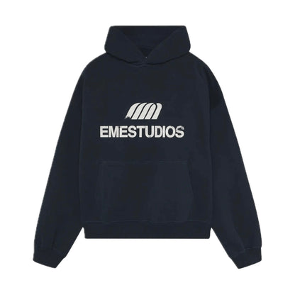 Poleron Eme Studios Brook Navy Oversized Hoodie
