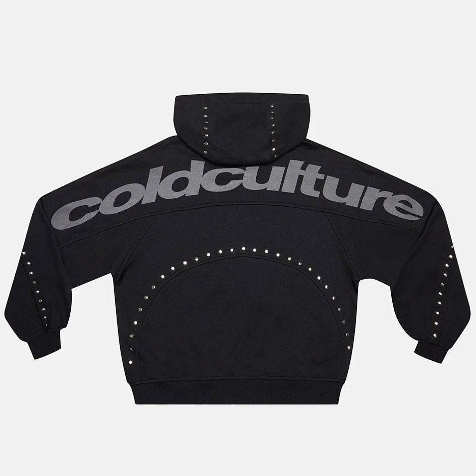 Poleron Cold Culture Stud Zip Black