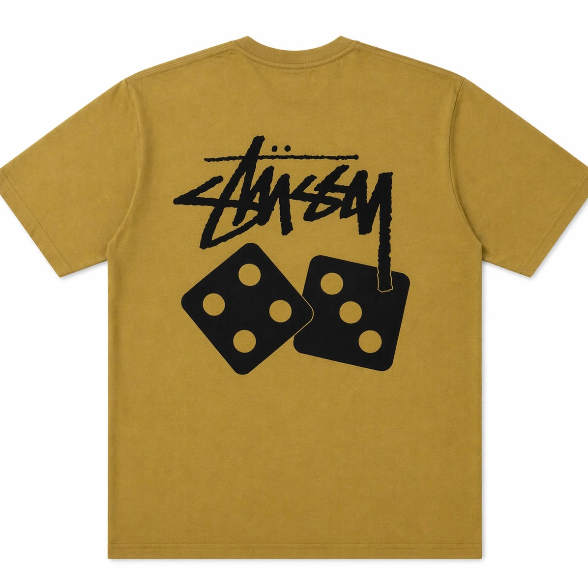 Polera Stussy Dice Pigment Dyed Tee Khaki