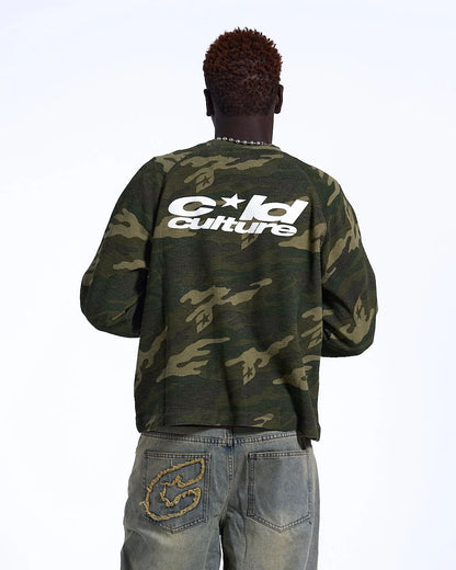 Polera Cold Culture Camo Thermal Longsleeve Tee Green