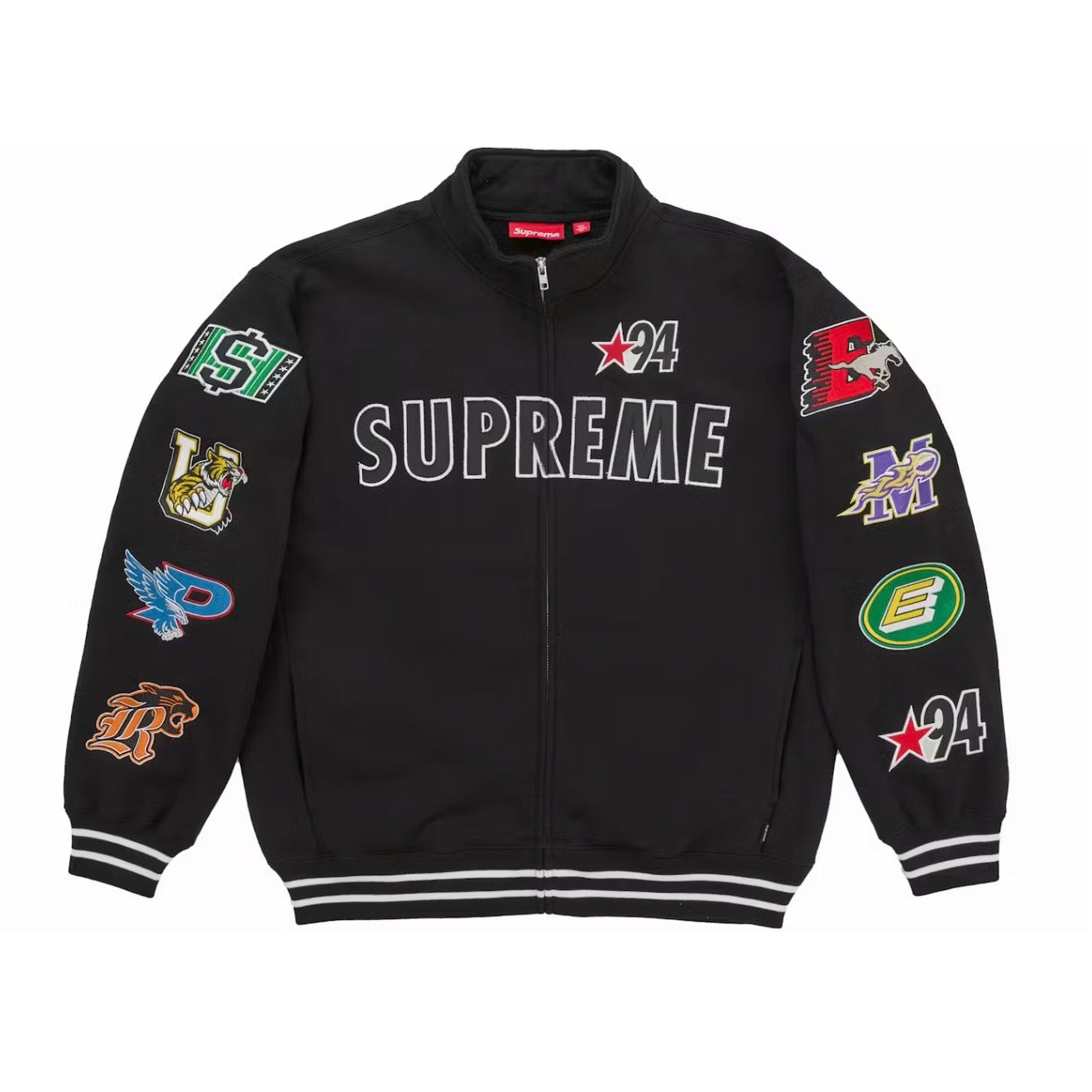 Poleron Supreme Mascots Zip Up Sweatshirt Black