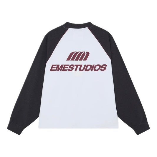 Polera Eme Studios Hanbal Navy Waffle Long Sleeve