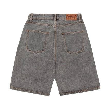Short Corteiz Alcatraz Baggy Denim Light Grey