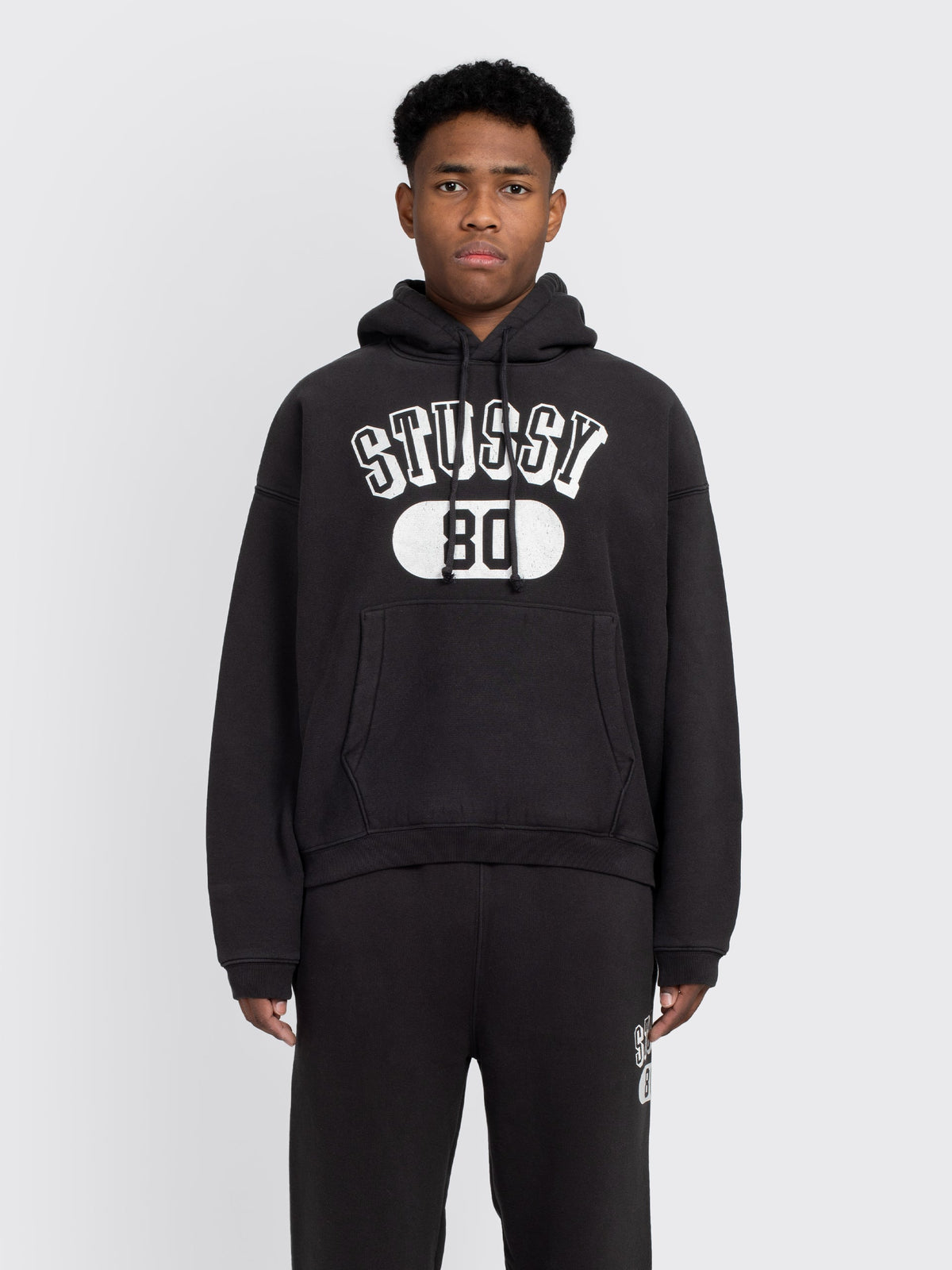 Poleron Stussy 80 Relaxed Hood Black