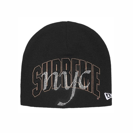 Gorro Supreme x New Era Rhinestone Beanie Black