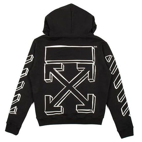 Poleron Off-White 3D Marker Hoodie Black/White