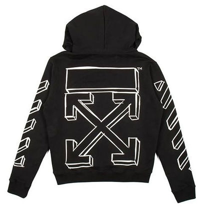 Poleron Off-White 3D Marker Hoodie Black/White