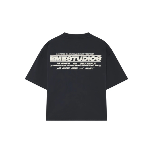 Polera Eme Studiosm Powered Navy Oversized