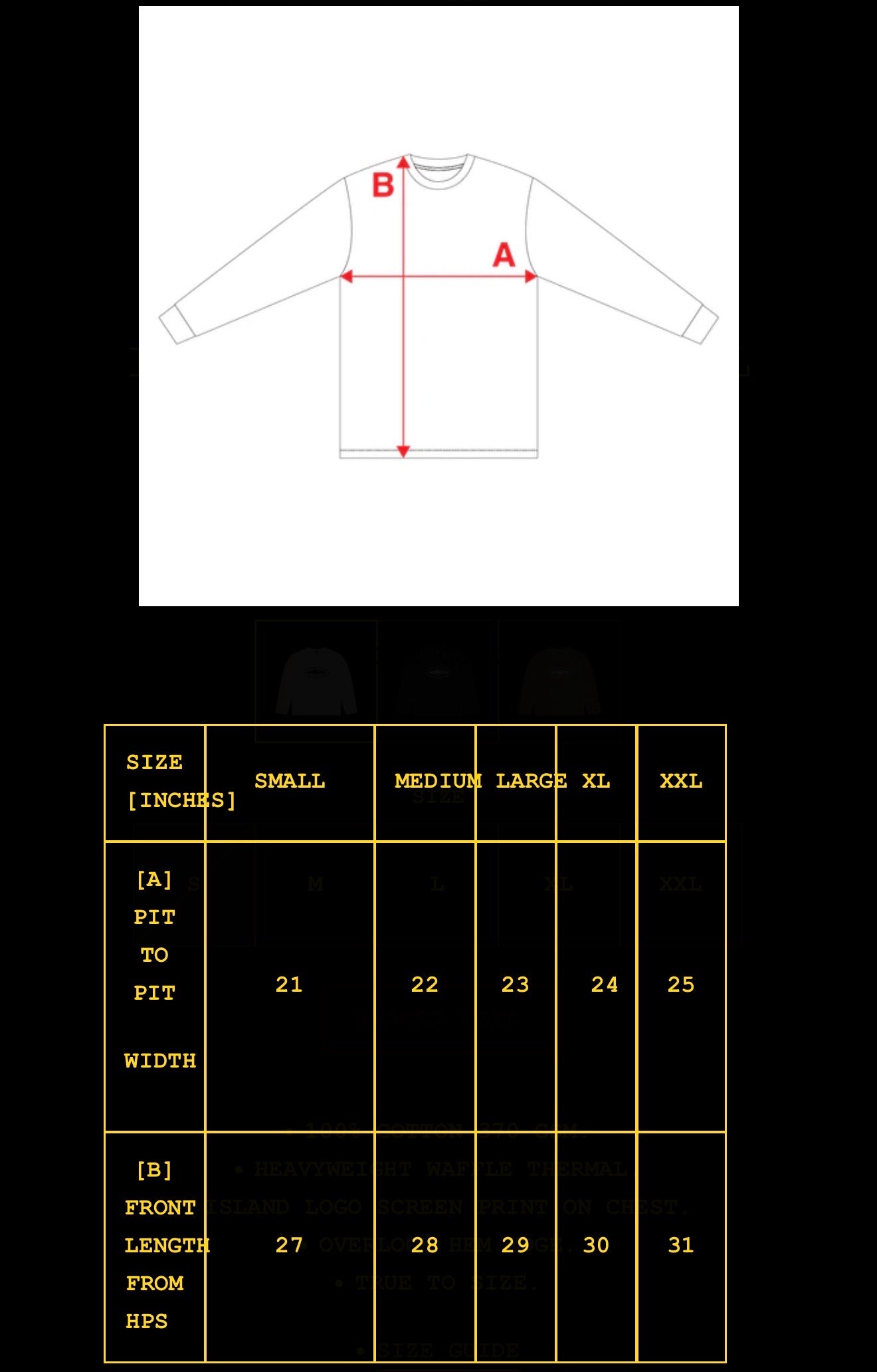 Polera Corteiz Island Waffle Thermal Cream
