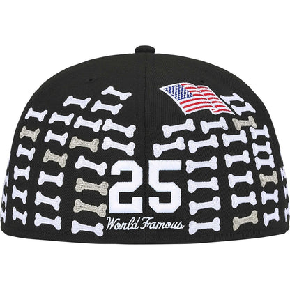 Gorro Supreme Bones Box Logo x New Era Black