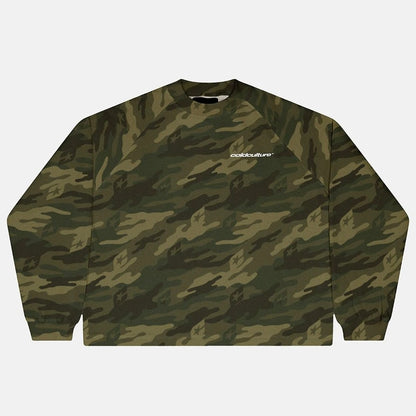 Polera Cold Culture Camo Thermal Longsleeve Tee Green