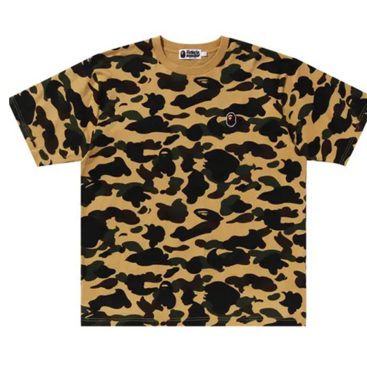 Polera BAPE 1st Camo One Point Yellow