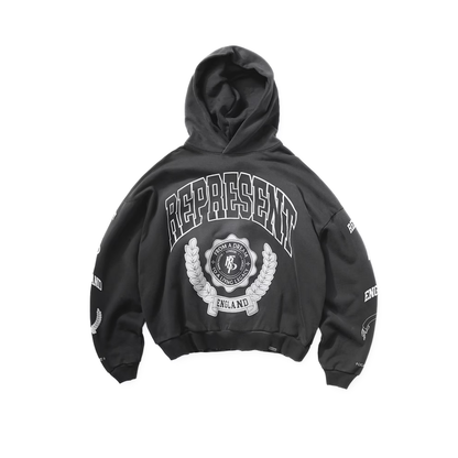 Poleron Represent Legacy Crest Stained Black