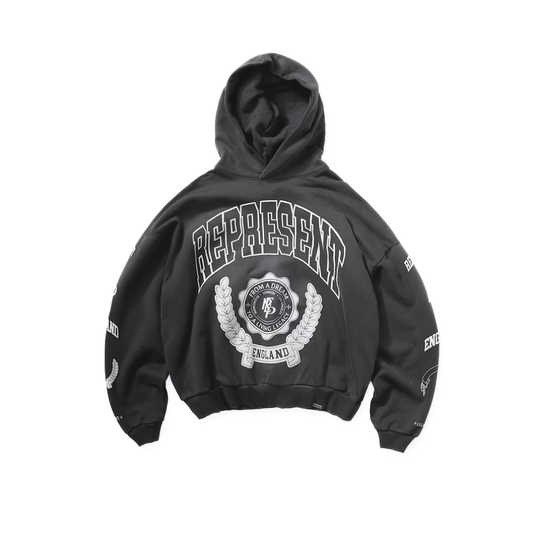 Poleron Represent Legacy Crest Stained Black