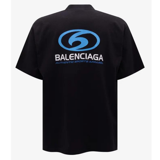 Polera Balenciaga Black Sports Logo Medium  Fit