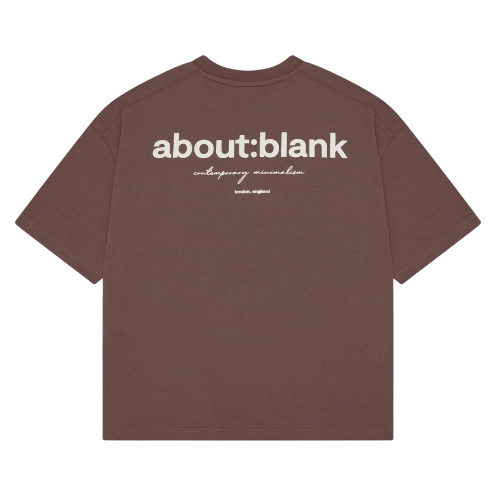 ABOUT:BLANK Box Logo Brown/Ecru -Talla L