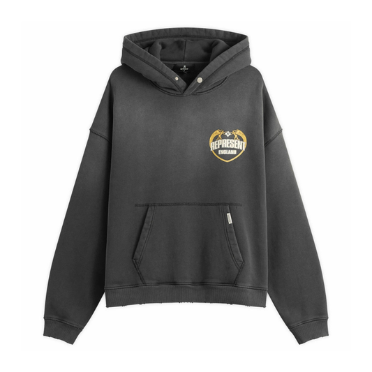 Poleron Represent Angel Border Stained Black