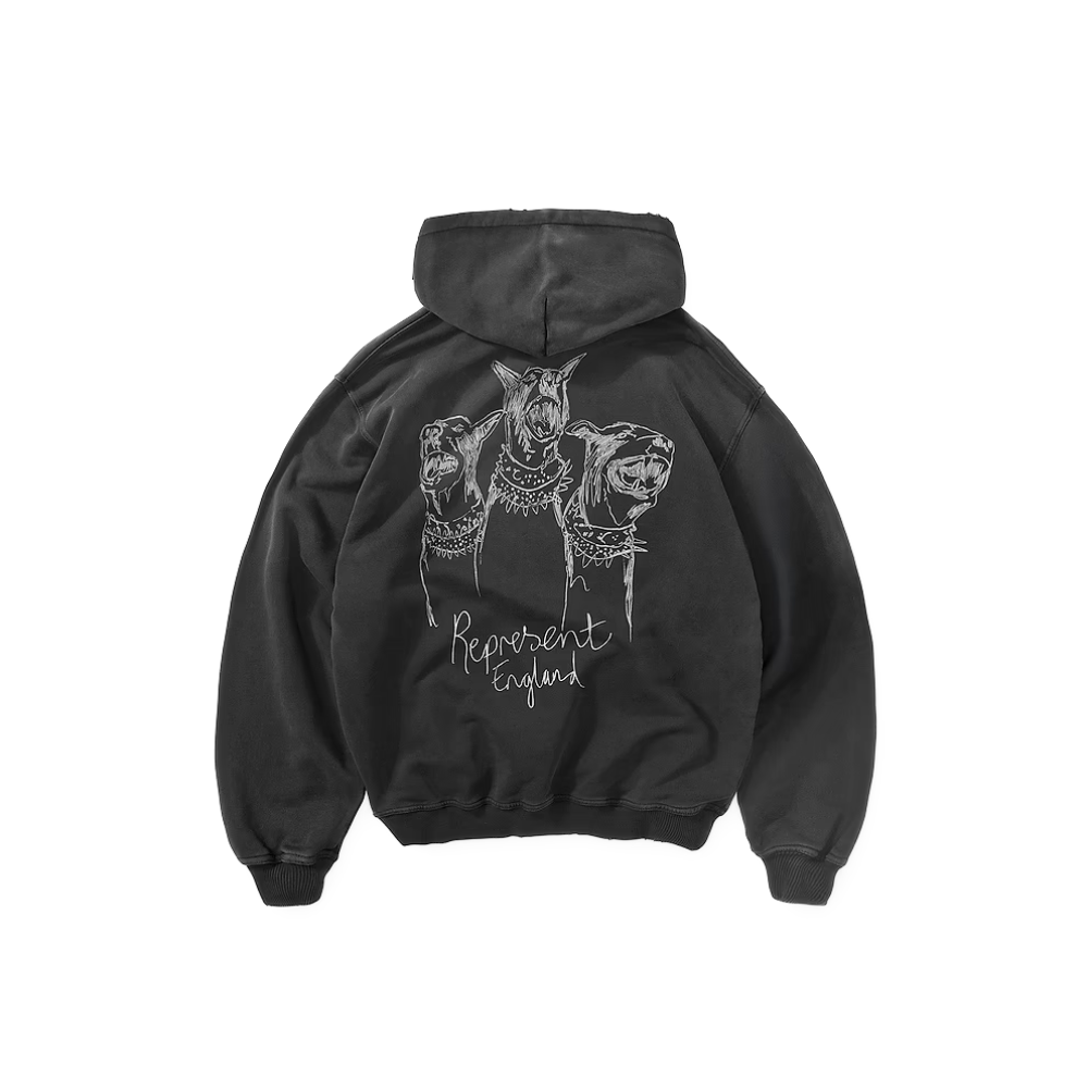 Poleron Represent Hand Drawn Thoroughbred Aged Black