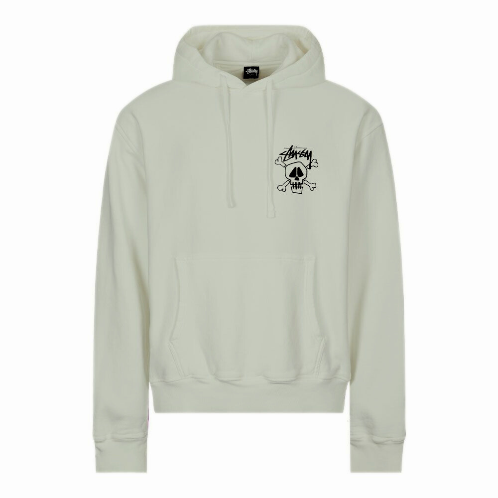 Poleron Stussy Skull & Bones Grey