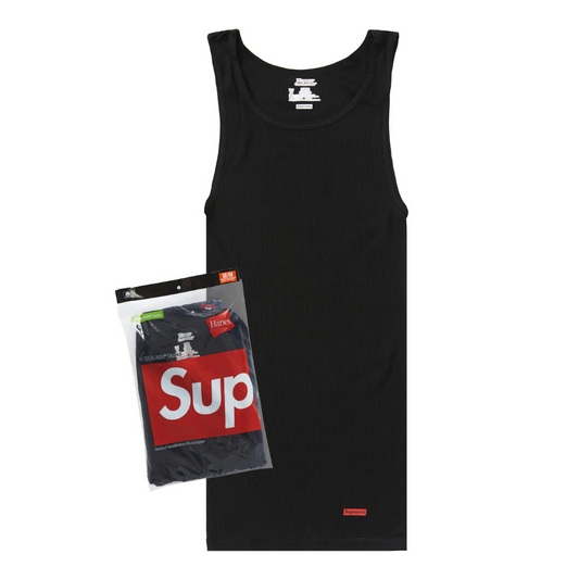 Camiseta básica  - Supreme Black / Hanes Talla L