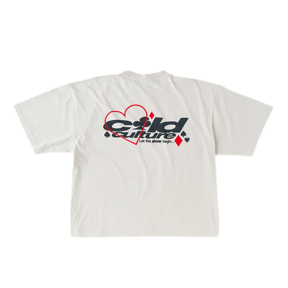 Polera Cold Culture Naipes Light Grey