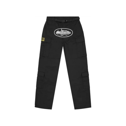 Pantalon Corteiz Cargo Guerrillaz Black and White - M