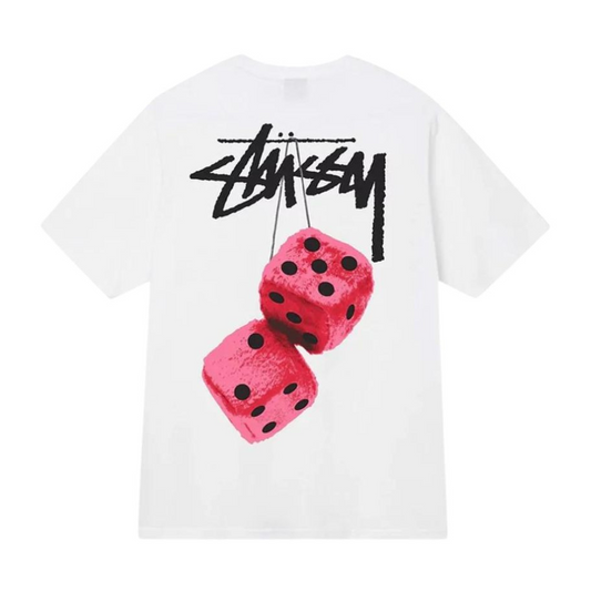 Polera Stussy Dice White