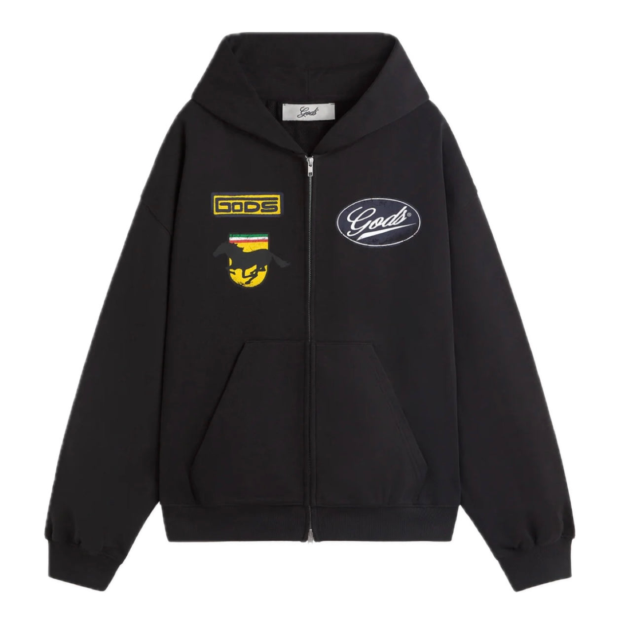 Poleron Gods Brand Racing Zipper Black