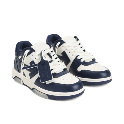 Off-White Out Of Office Calf Leather Petrol Blue/Cream