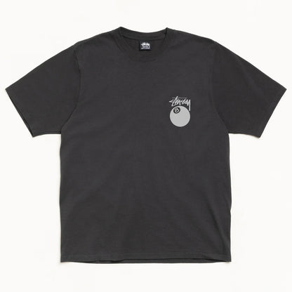 Polera Stussy 8 Ball Pig Dyed Faded Black