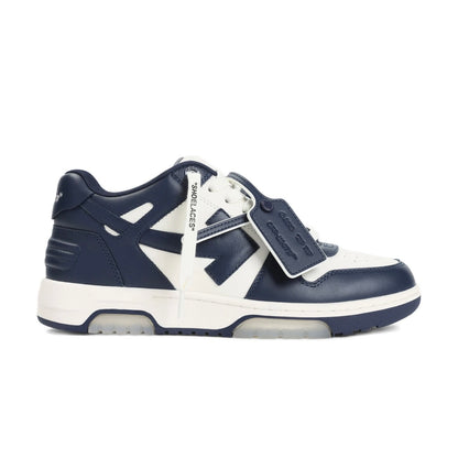 Off-White Out Of Office Calf Leather Petrol Blue/Cream